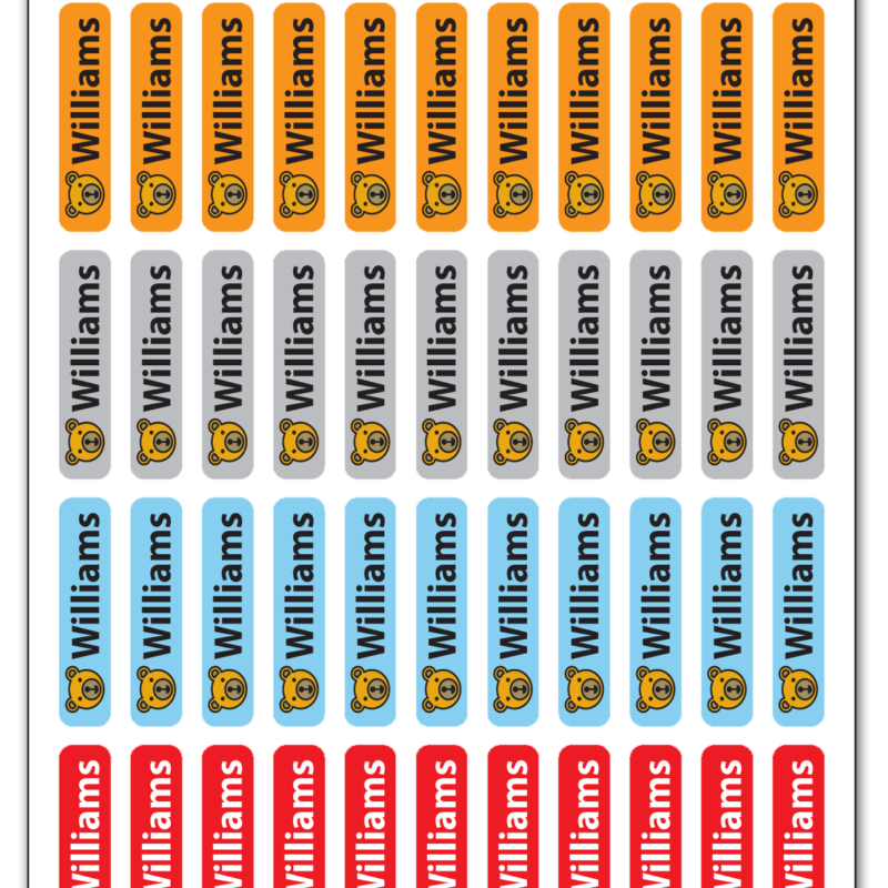 Iron on cloth labels